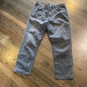 Joie Embellished Jeans Black 30 GUC